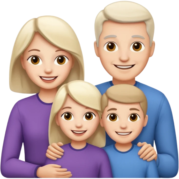 family aill white emoji
