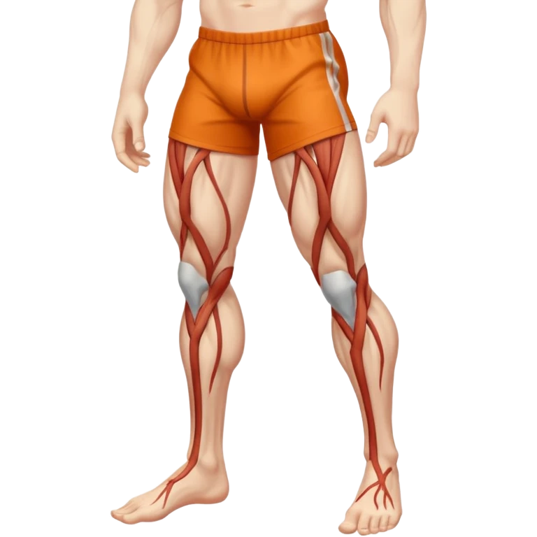 legs with veins showing emoji