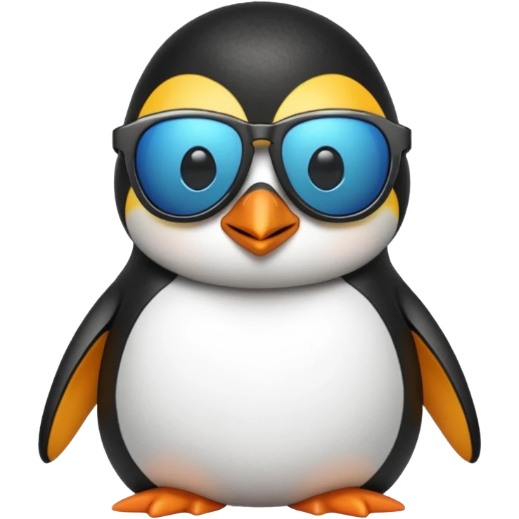 A penguin wearing sunglasses emoji