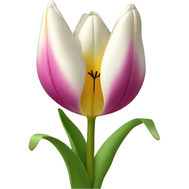 une tulipe emoji