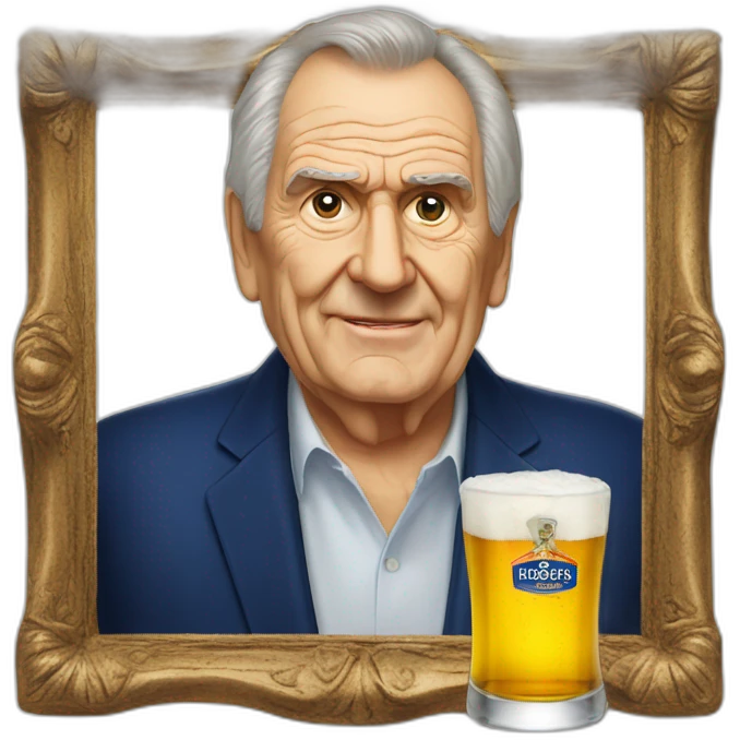 Miloš zeman with becherovka emoji