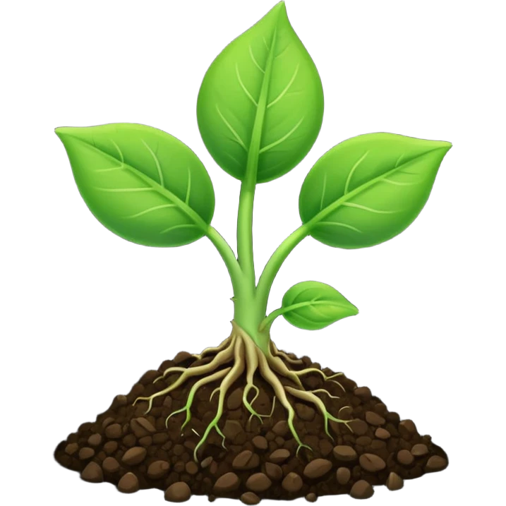 brote de planta dos hojas emoji