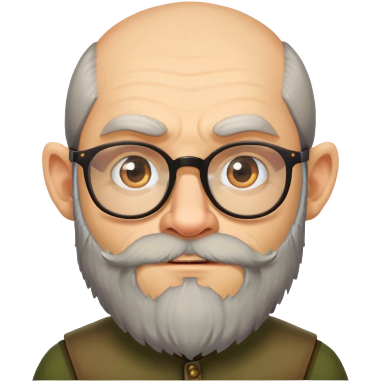 Dmitry Goblin Puchkov, Russian man with glasses and beard emoji