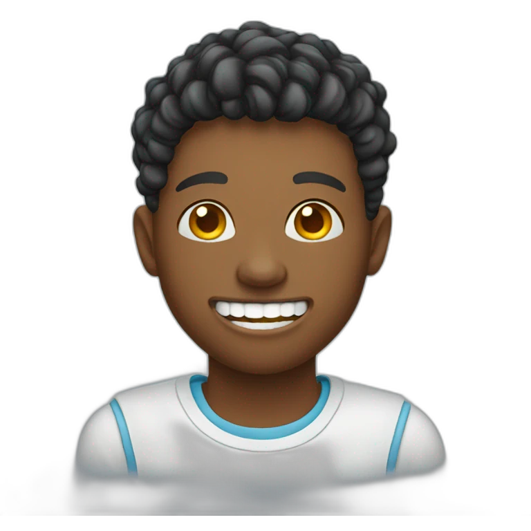 Teen with braces emoji