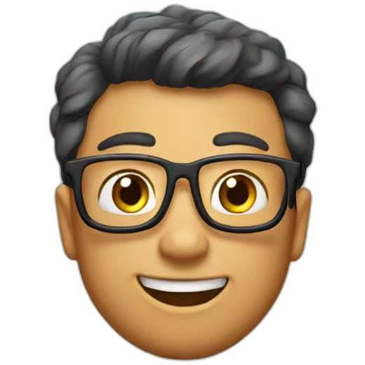 Lightning McQueen Nerd emoji