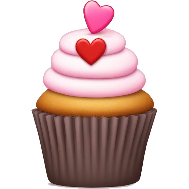 cupcake flashing a hearts hand emoji emoji