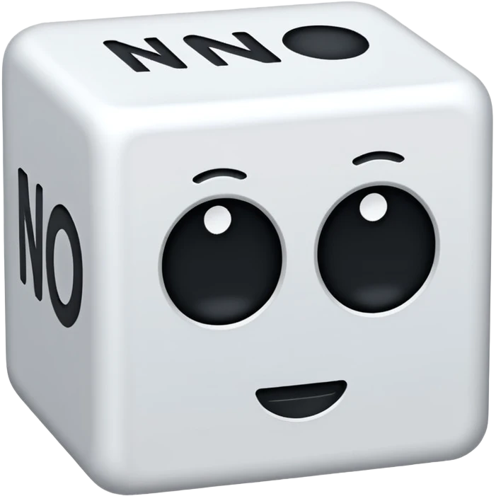 Прямоугольная плашка белого текста с черным текстом No emoji