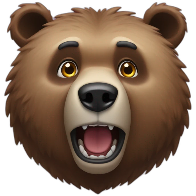 Grizzlybear shocked emoji