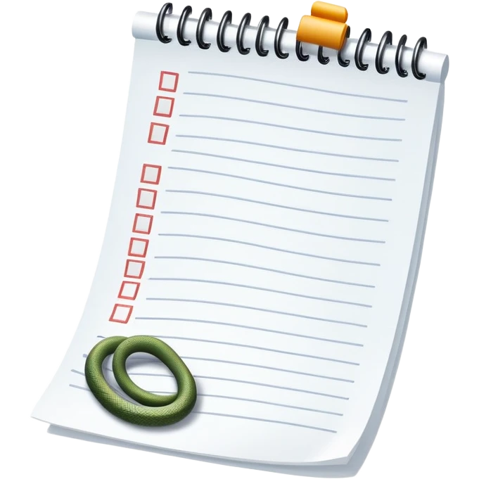 long curling to-do list paper winding like a snake with many small checkboxes fading into distance emoji