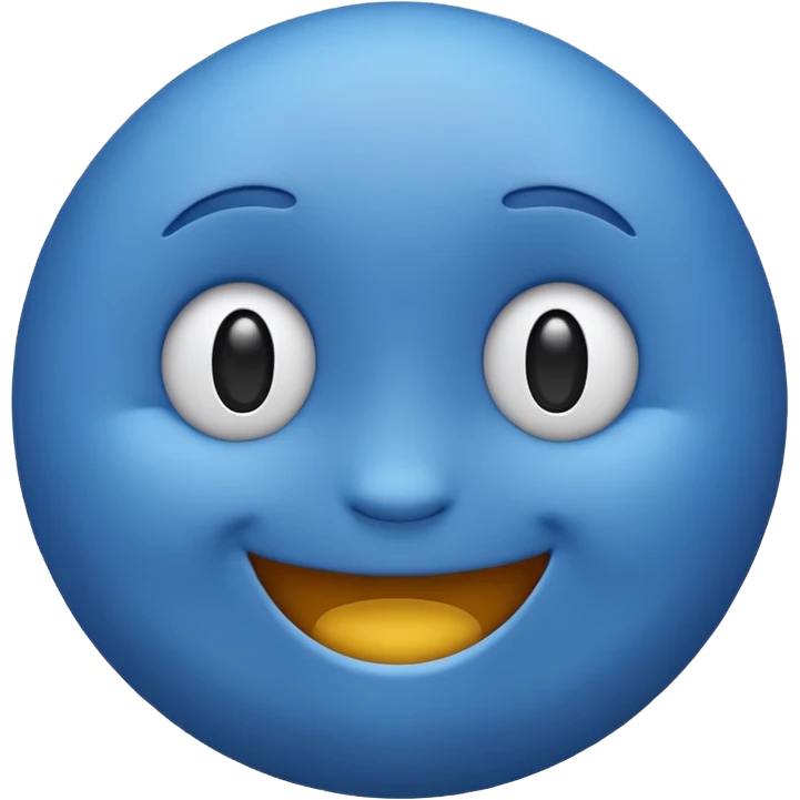 make me emoji for my linux start menu i want it blue and take the whole the image (i want it big ) emoji