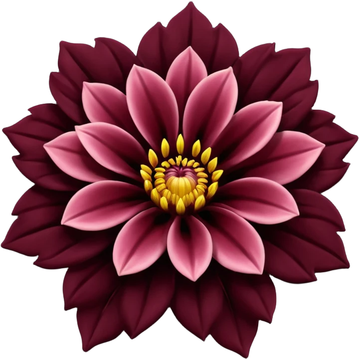 black dahlia flower emoji