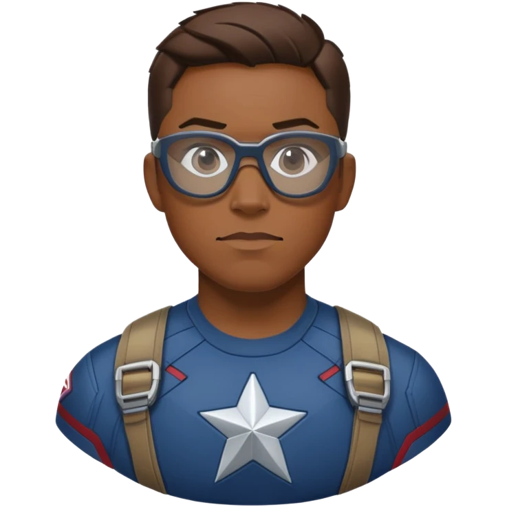 sam wilson wear safety glasses from  from captain america: civil war emoji