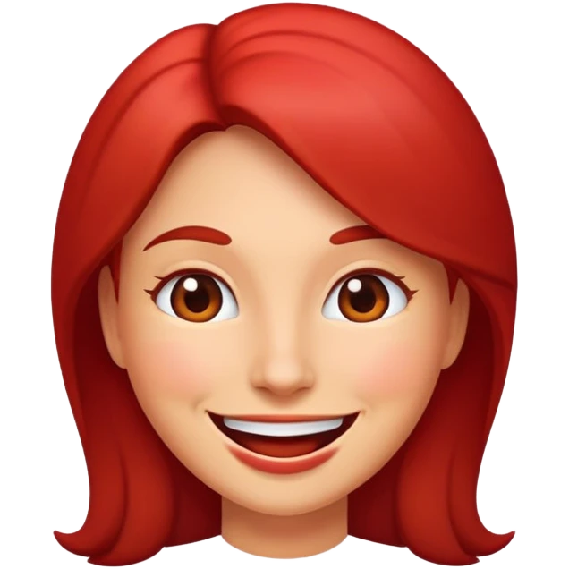 Reddish emoji woman  emoji