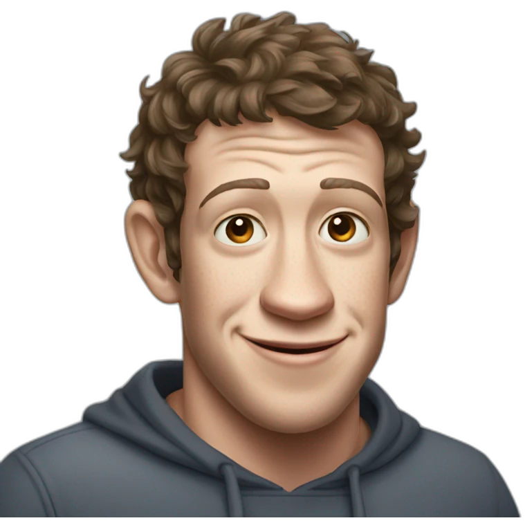 Gorilla with Mark Zuckerberg emoji