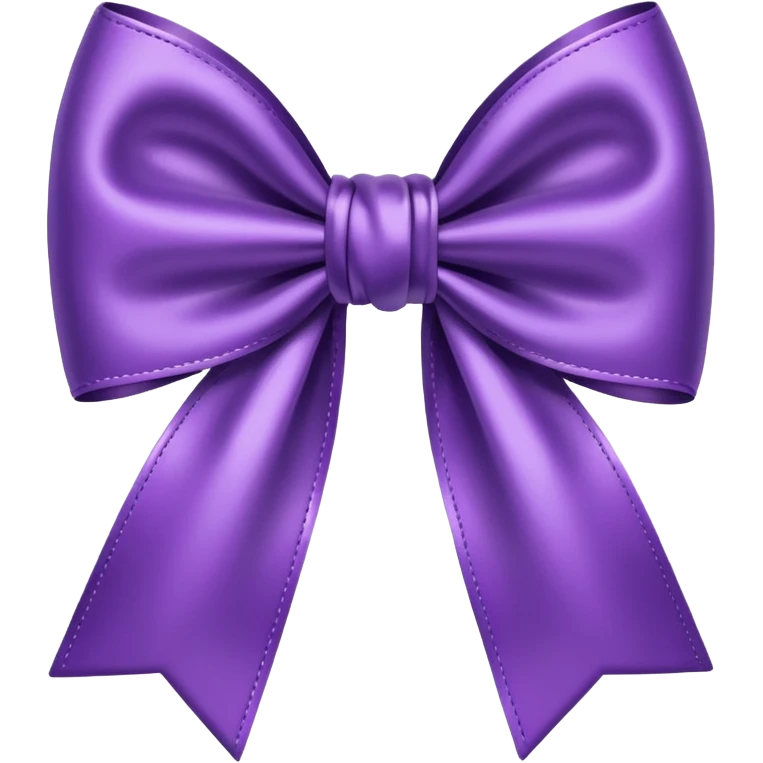 Purple bow emoji emoji