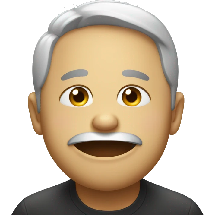 a face trying not to laugh emoji