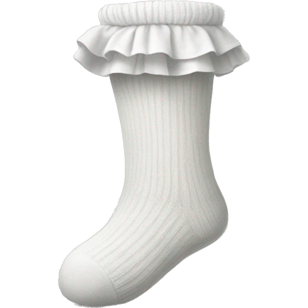 white frilly sock emoji