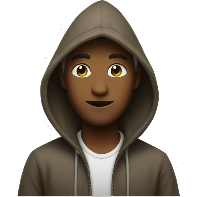  with hood emoji