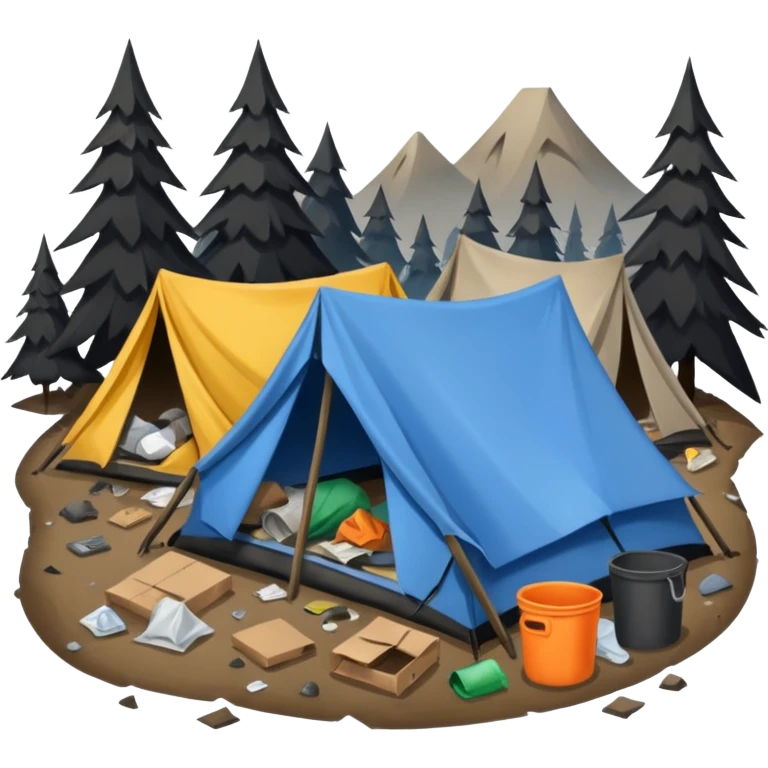 homeless camp icon emoji