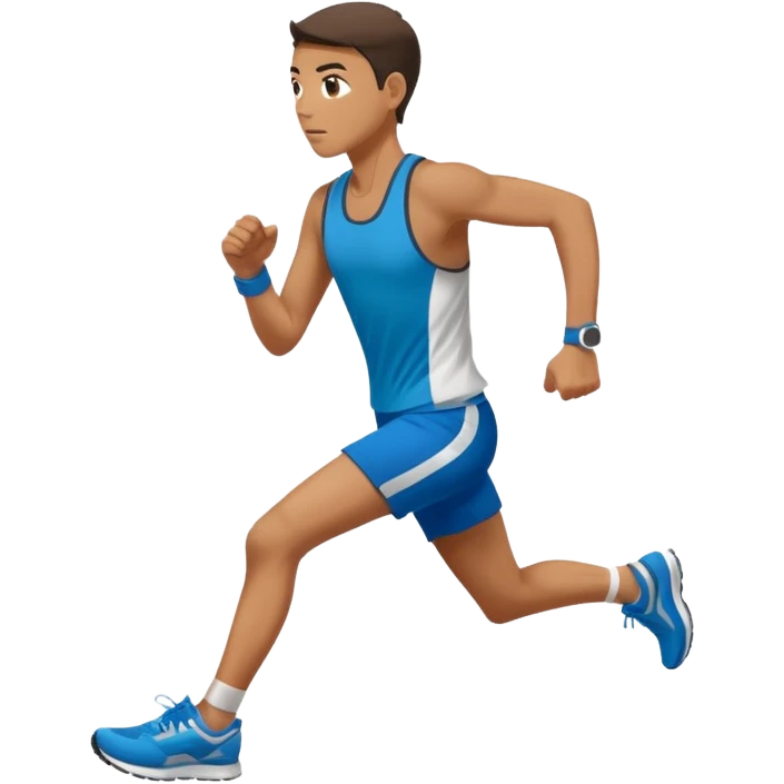 a person running a marathon  emoji