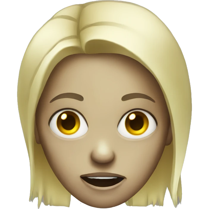 Blonde zombie emoji