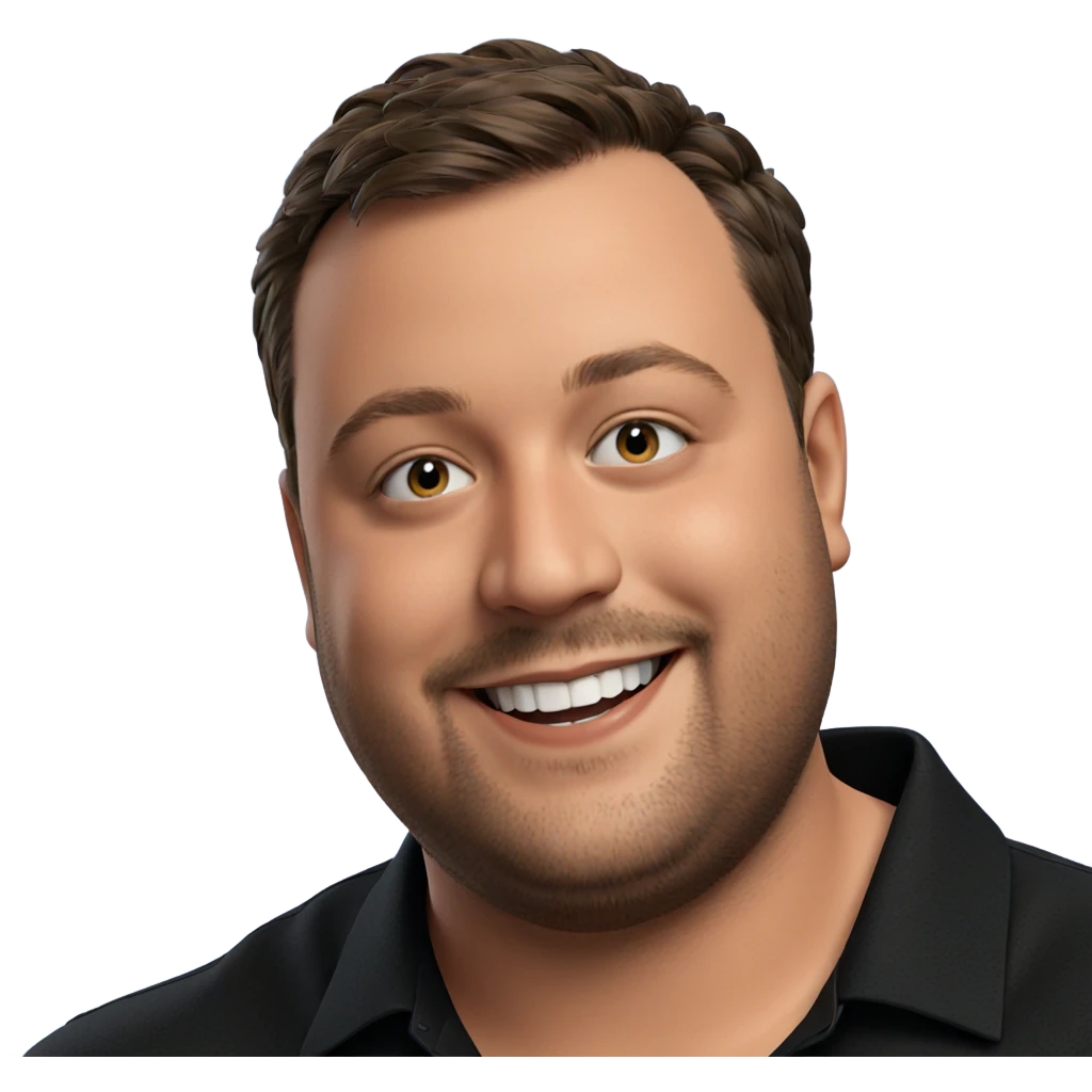 smiling boy in black shirt emoji