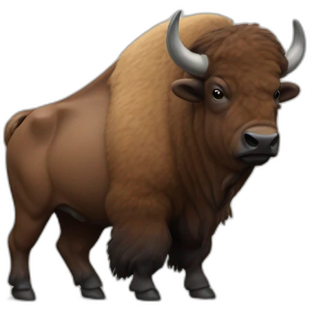 bison with shirt of university of siegen emoji