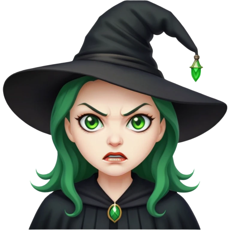 Angry witch emoji