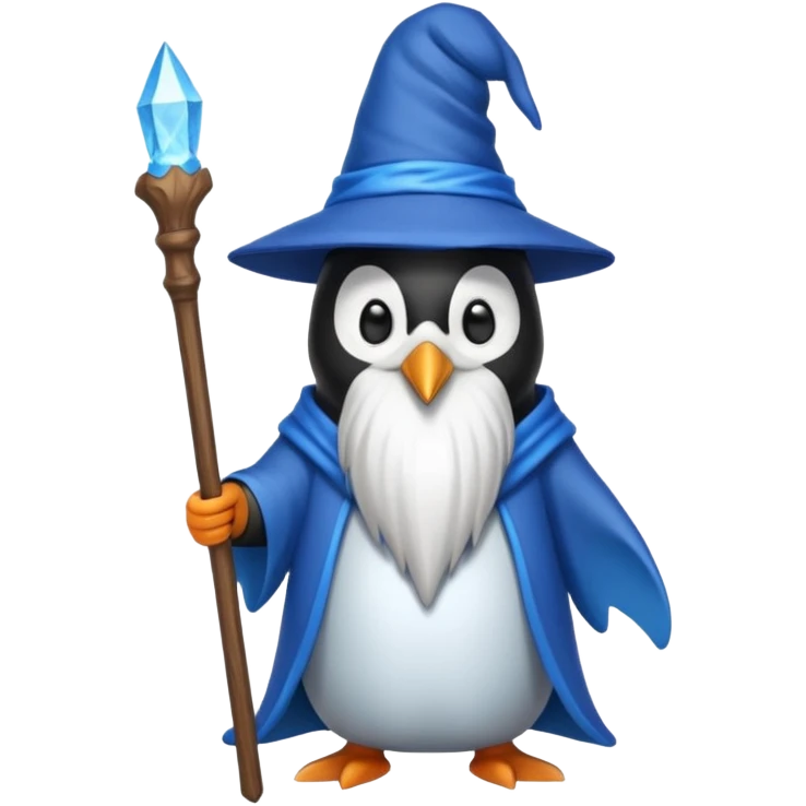 Penguin Wizard emoji