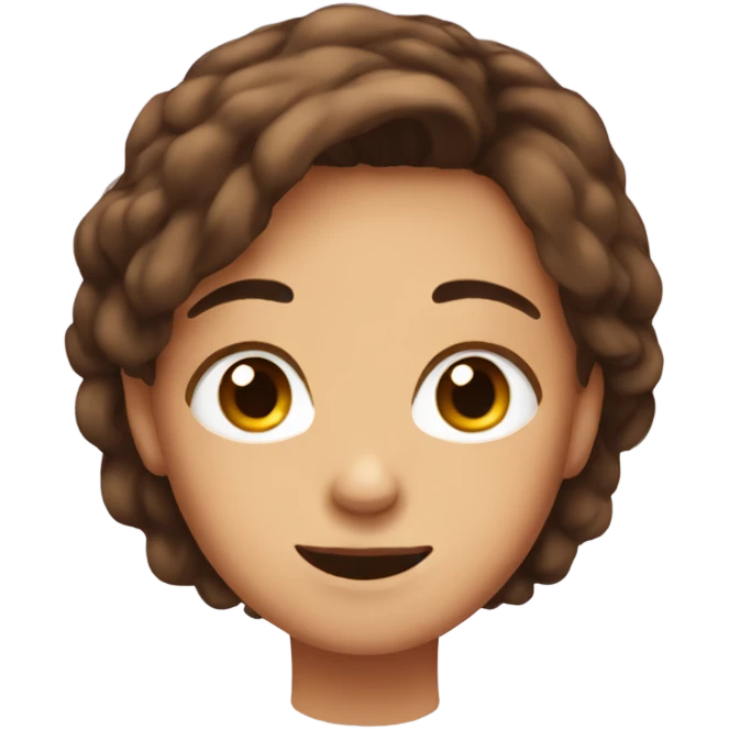 brown hair 11 years old cute  emoji