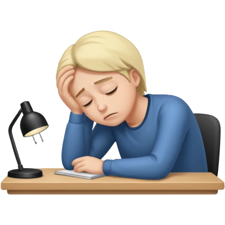 fell asleep at work emoji