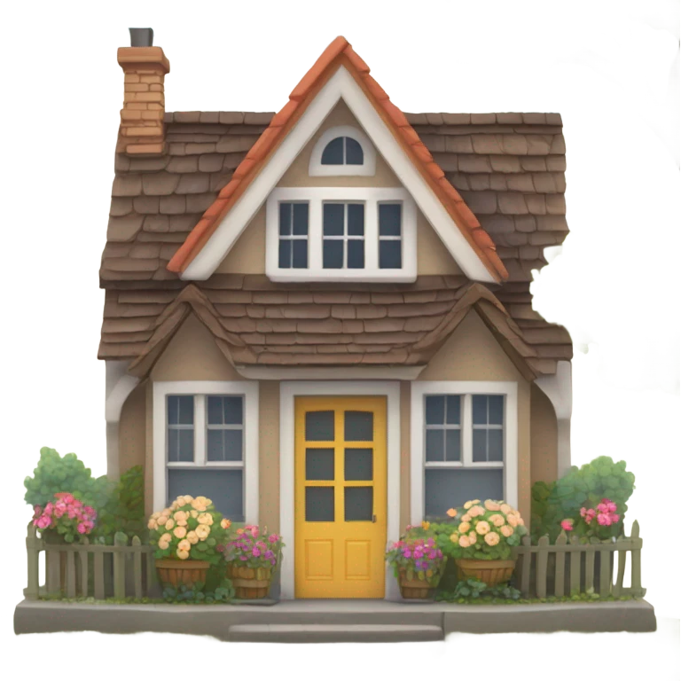 A cute  house emoji