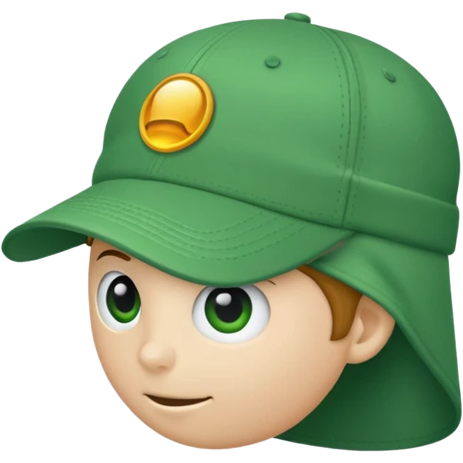 green golf hat emoji