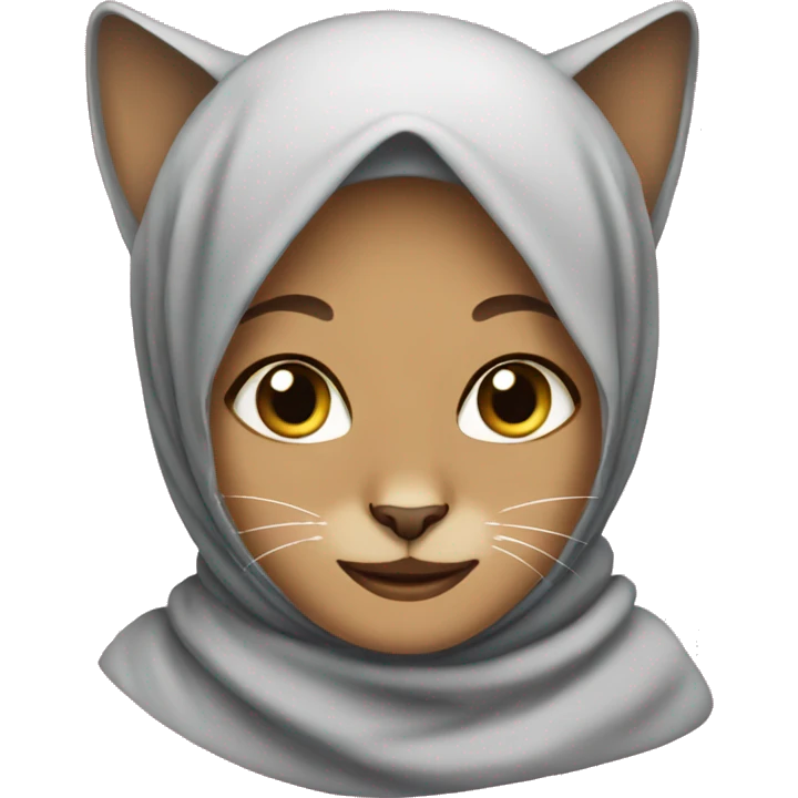Hijabi cat emoji