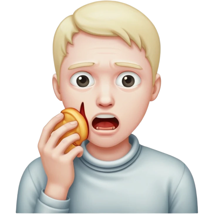 Dude choking himself out emoji