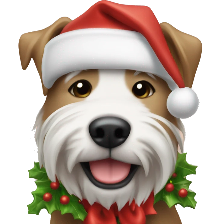 Christmas Dog ￼ emoji