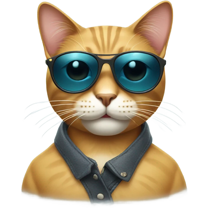 Cat with sunglasses emoji