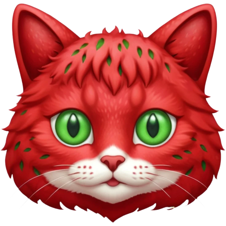 Strawberry cat emoji