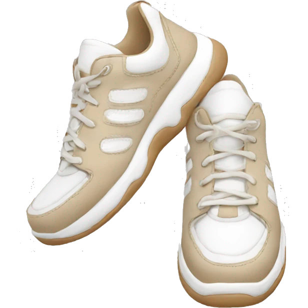 beige and white chunky sneakers emoji