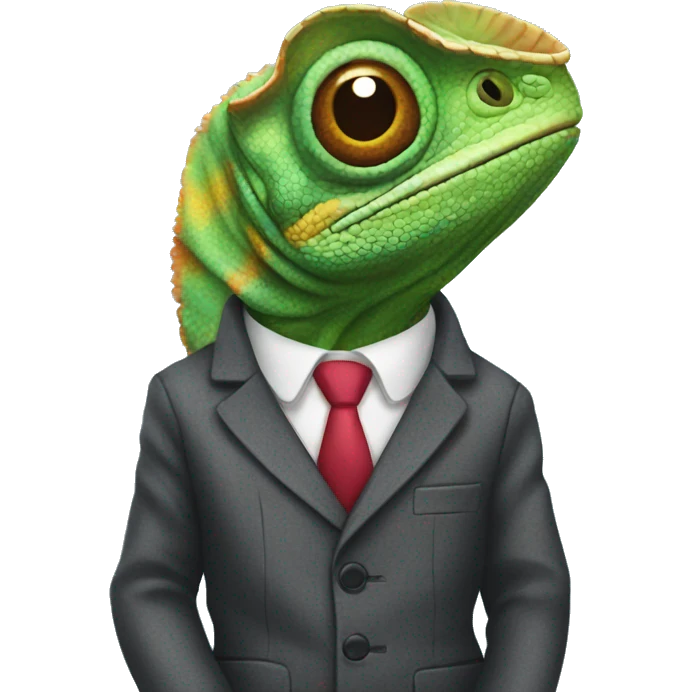 Chameleon in a Bad Suit emoji