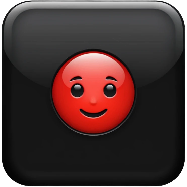 black and red website Icon emoji