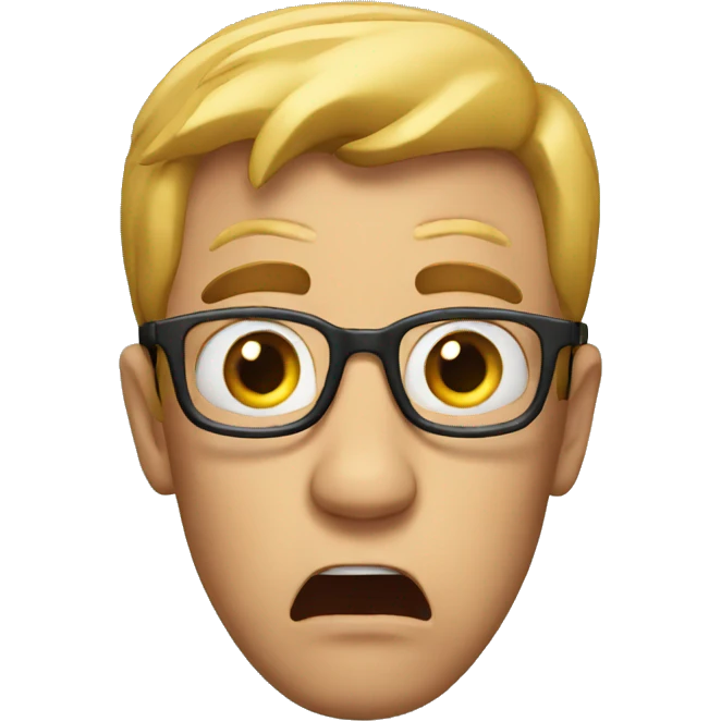 Shocked man emoji