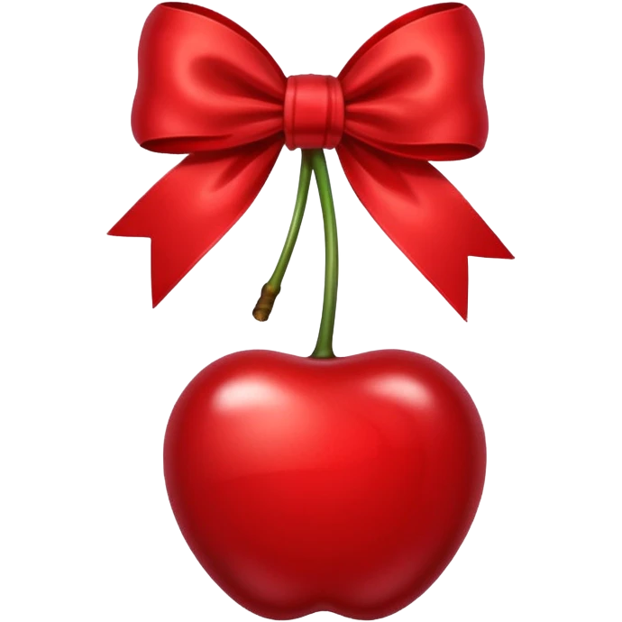 cherry with a bow emoji