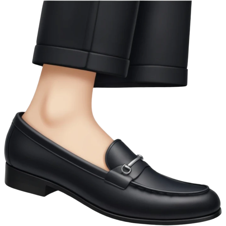 swollen foot inside a loafer that is too small  emoji