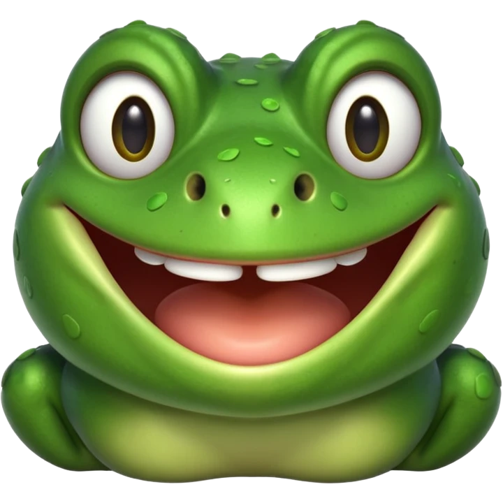قورباغه ای که‌ میخنده emoji
