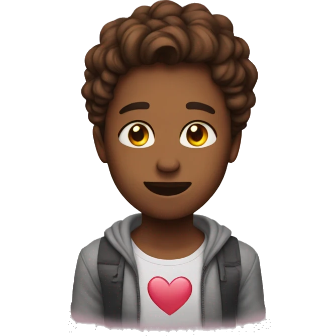 Emoji falling in love. After seeing her  emoji