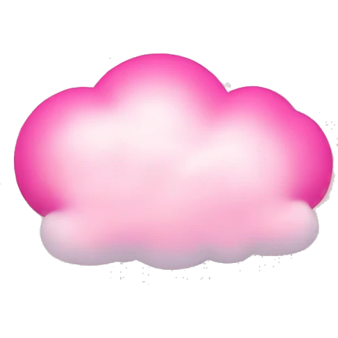 pink cloud emoji