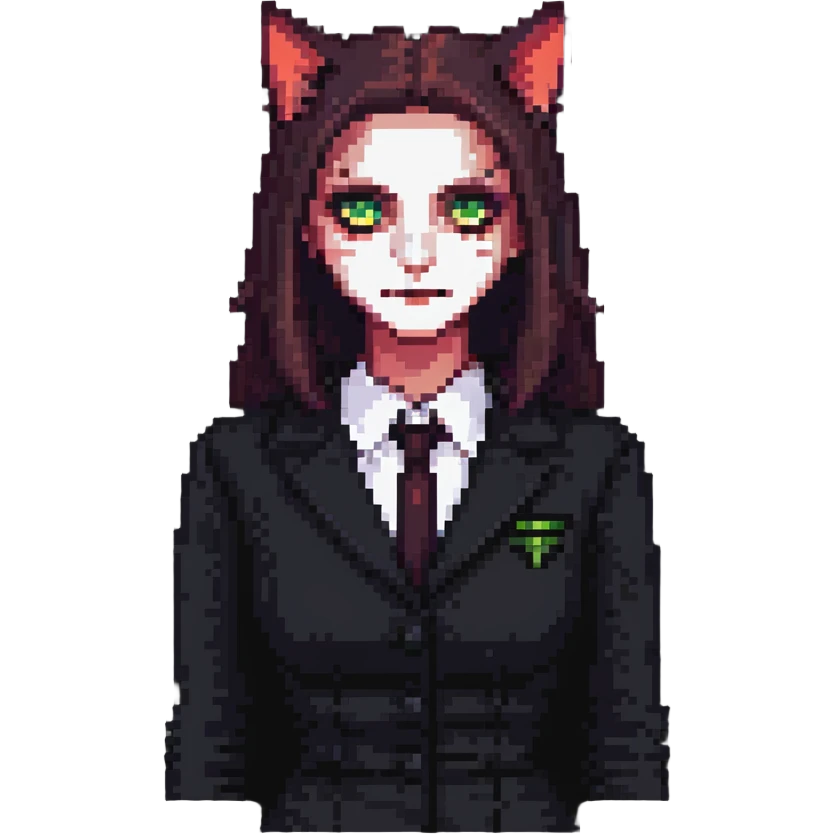 evil British cat-woman emoji