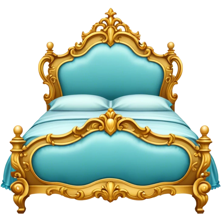 Fancy rococo bed emoji