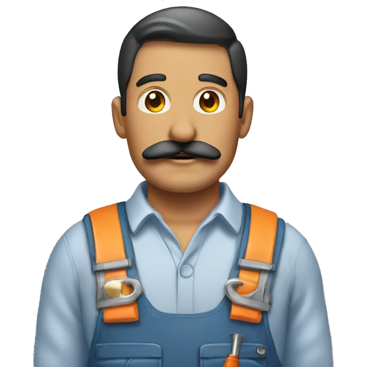 repairman with mustache emoji